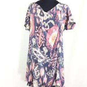AllSaints Silk Ikat Dress, Size Small